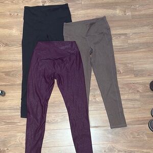 Mono B leggings set  - Black, Purple, and Brown